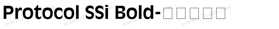 Protocol SSi Bold字体转换
